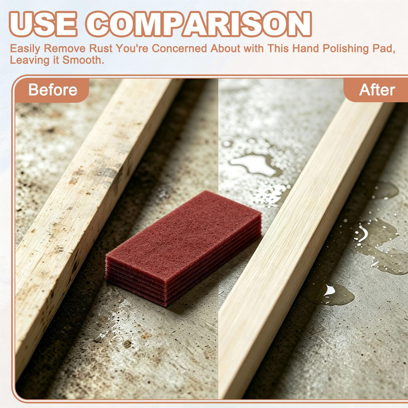 800 Grit Scuff Pads General Purpose 9x6 Wine Red 20 Pcs 800 grit