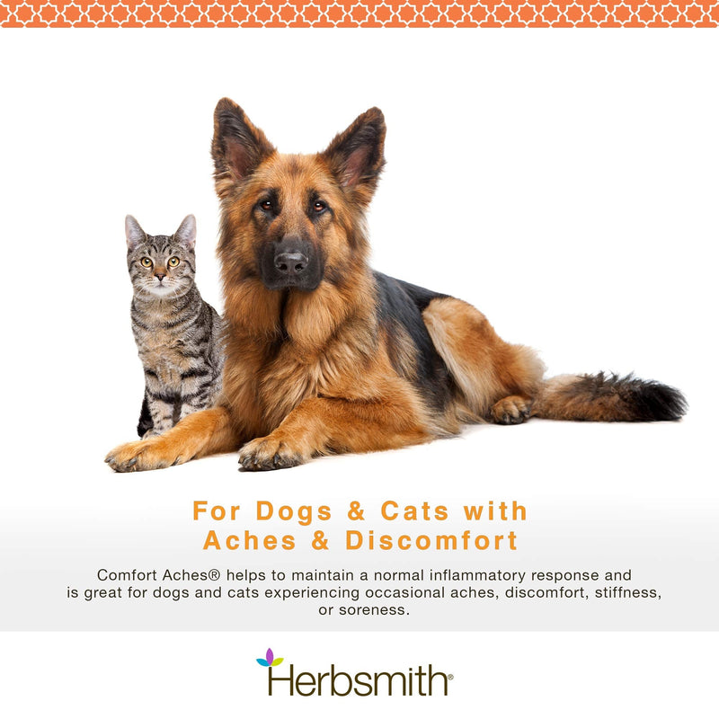 Herbsmith Comfort Aches – Herbal Pain Relief for Dogs + Cats – For Pet Aches + Pains – Anti-Inflammatory Supplement – 75g Powder - PawsPlanet Australia