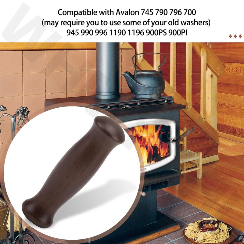 250-00594 Wooden Handle Compatible with Avalon Olympic Stove & Insert
