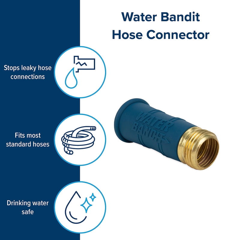 Camco Water Bandit - Easily Connect Your RV Water Hose to Damaged or Stripped Faucet Threads or Faucets without Thread - Features a Highly Flexible Silicone-Polymer Sleeve (22484)