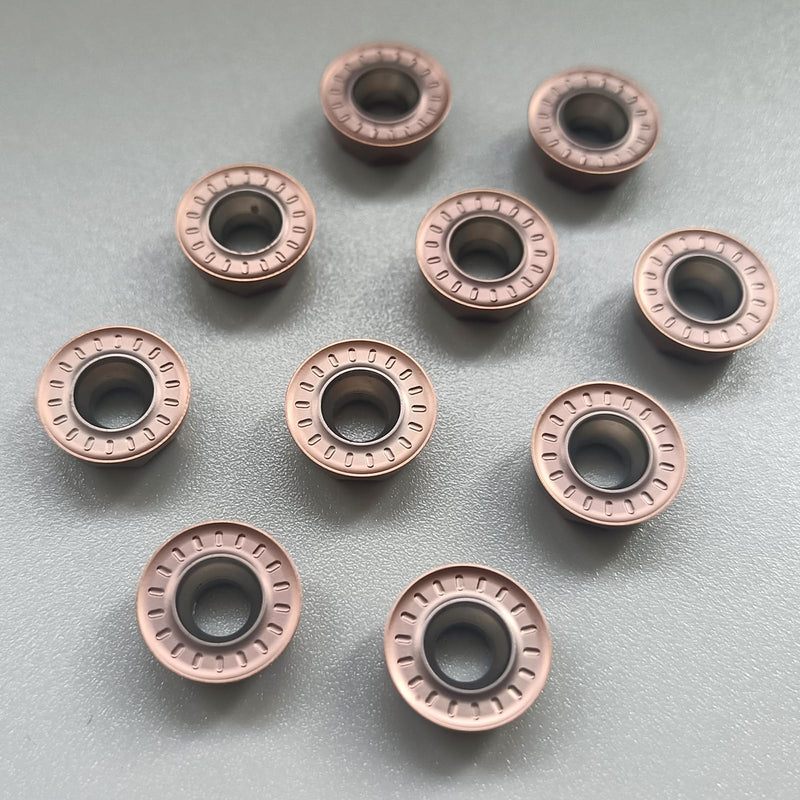 20 pcs CNC R6 Mill Inserts RPMT1204 HRC65 for Process HRC65 Steel-CR9011 RPMT1204MO-DL-CR9011