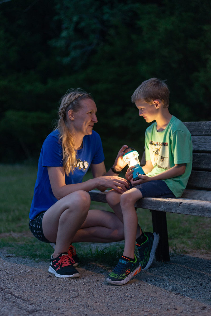 Enbrighten LED Mini Camping Lantern, Battery Powered, 200 Lumens, 40 Hour Runtime, 3 Modes, Night Light for Kids, Ideal for Hiking, Outdoors, Emergency, Snow, Hurricane and Storm Teal