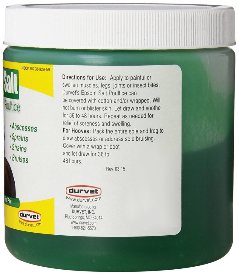 Durvet Epsom Salt Poultice - Net Wt. 20 oz. One Size - PawsPlanet Australia
