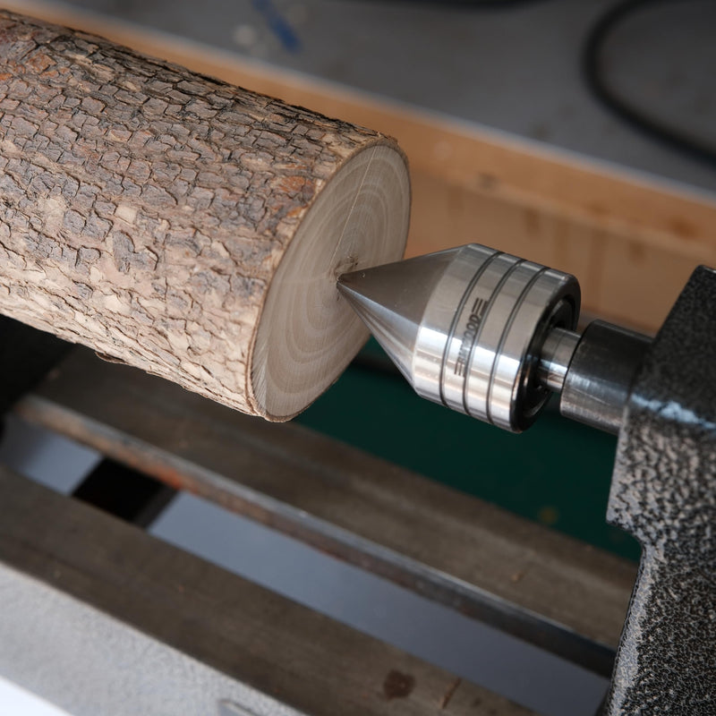 Woodlathe MT1 Centers Set, Live Center 1-1/4" Dia and Crown Drive Center 1/2" Dia LC5+DC2/MT1