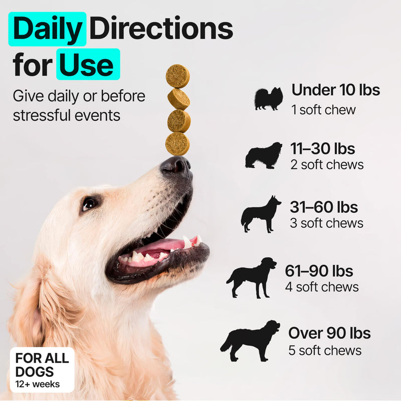 Hip and Joint Supplement for Dogs – Glucosamine for Dogs, Dog Joint Supplement, Mobility, Flexibility & Comfort, Chews with Glucosamine Chondroitin Msm & Omega3, 2 Pack,340 Chews,Made in USA
