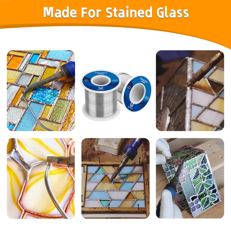 60/40 Solder for Stained Glass 3.0mm (1lb) 1