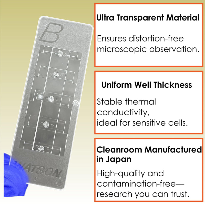 WATSON-BIO-LAB, 177-212C, Disposable Cell Counting Plate, Burker-Turk Type, 10 Plates/Unit, Hemacytometer, Made in Japan/Kobe