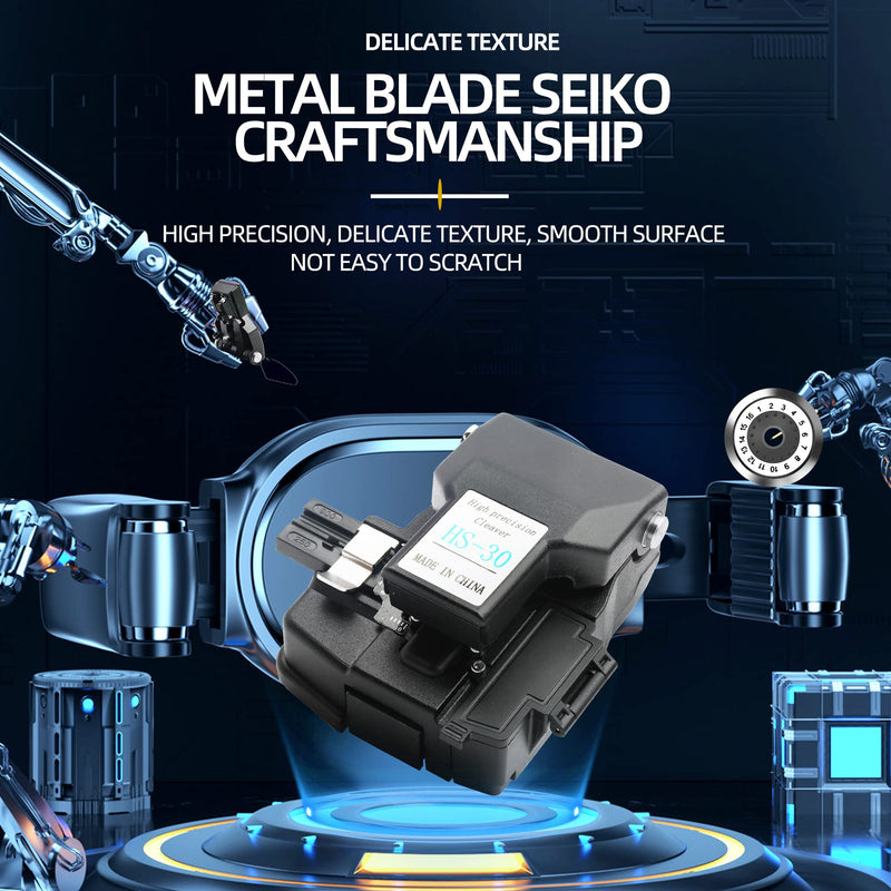 New High Precision HS-30 with Scrap box Optical Fiber Cleaver CT-30 Fiber Optics Cutter Hs-30 With Waste Fiber Bucket
