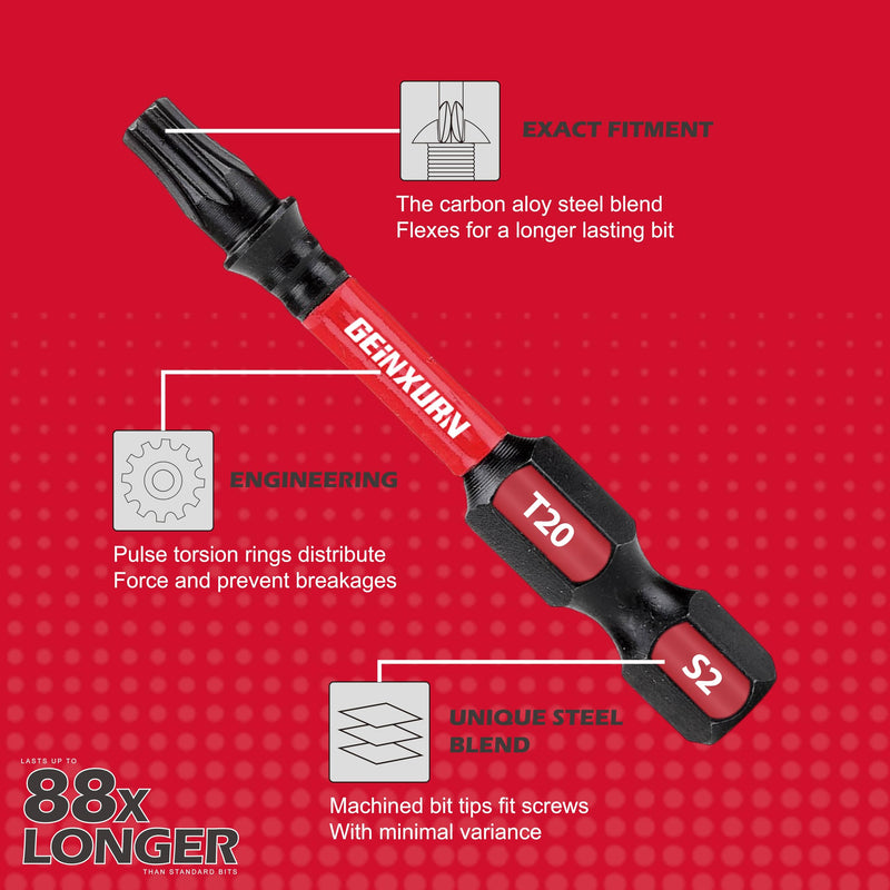 Impact Tough Magnetic Mixed 46Pack Insert Driver Bits, S2 Alloy Steel Screwdriver Power Bits Set with 1Pcs Impact Magnetic Bit Holder and Mini Wrench MIXED-46PC