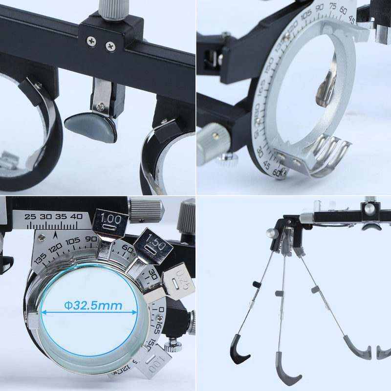 Optical Adjustable Trial Lens Frame Full Function Optometry Frame (PD: 48-80mm) - Suitable for Optometrists
