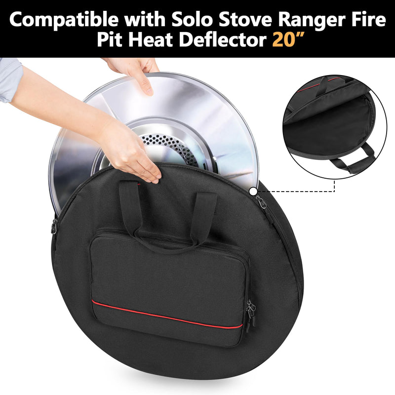 HODRANT Heat Deflector Carry Bag Compatible with Solo Stove Ranger 20" Small-Compatible with Ranger Deflector