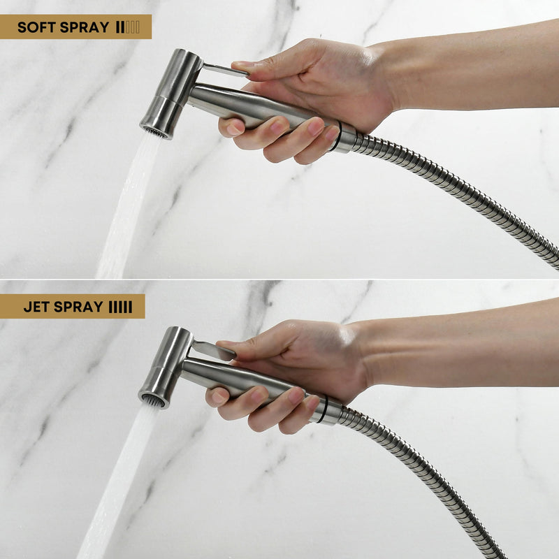 Purrfectzone Bidet Sprayer for Toilet, Handheld Sprayer Kit, Cloth Diaper Sprayer Set - Easy to Install - Stainless Steel 1