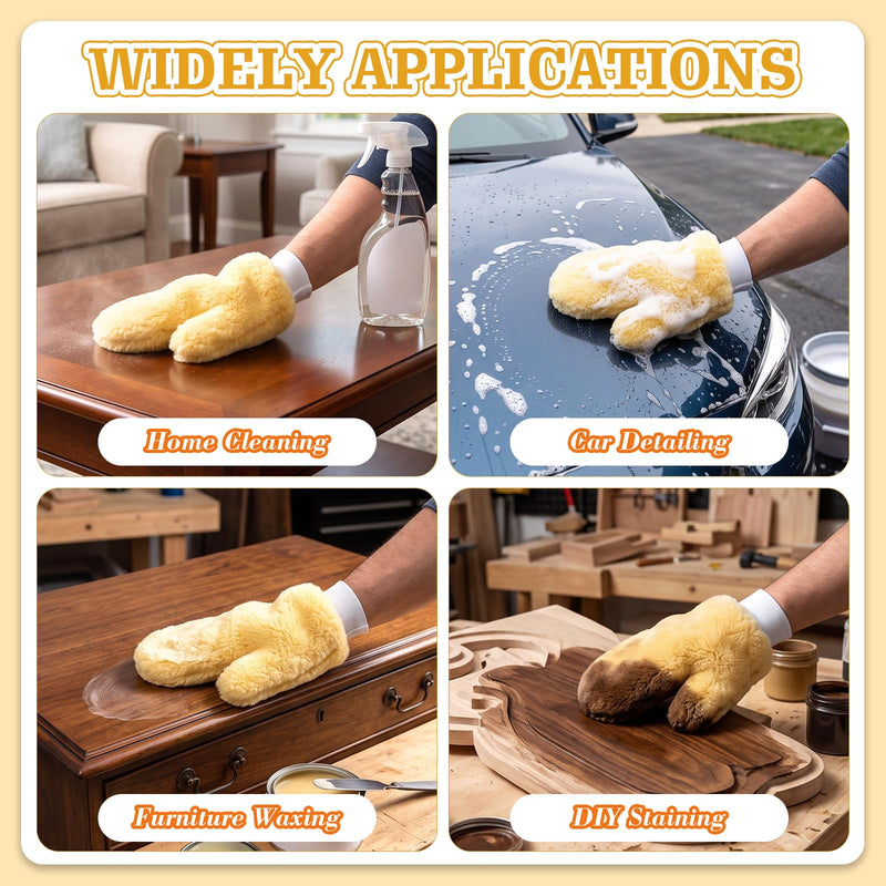 10 Pcs Paint Mitt Gloves with Thumb for Cleaning, Dusting & Painting