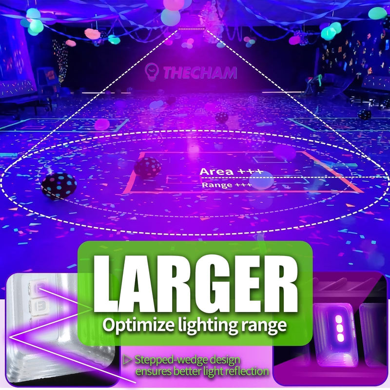 42W LED Black Light Bar, IP66 Waterproof Blacklight Bar with 6ft Cord+Plug+Switch, Black Lights for Glow Party, Fluorescent Poster, Body Paint, Birthday, Halloween, Bedroom, Classroom 42W-1Pack