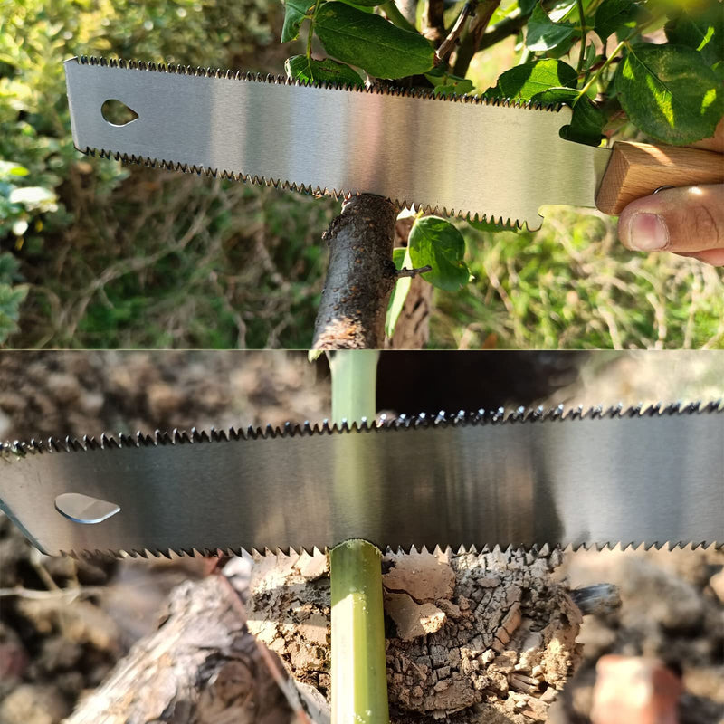 Small Woodworking Hand Saw, 6 inch Flexible Blade Double edge TPI 17/11 Pull Saw for Craft, Hobby, DIY, Non Slip Wood Handle Garden Trim Saw, Sharp and Light Woodworking Tools 6" hand saw - NewNest Australia