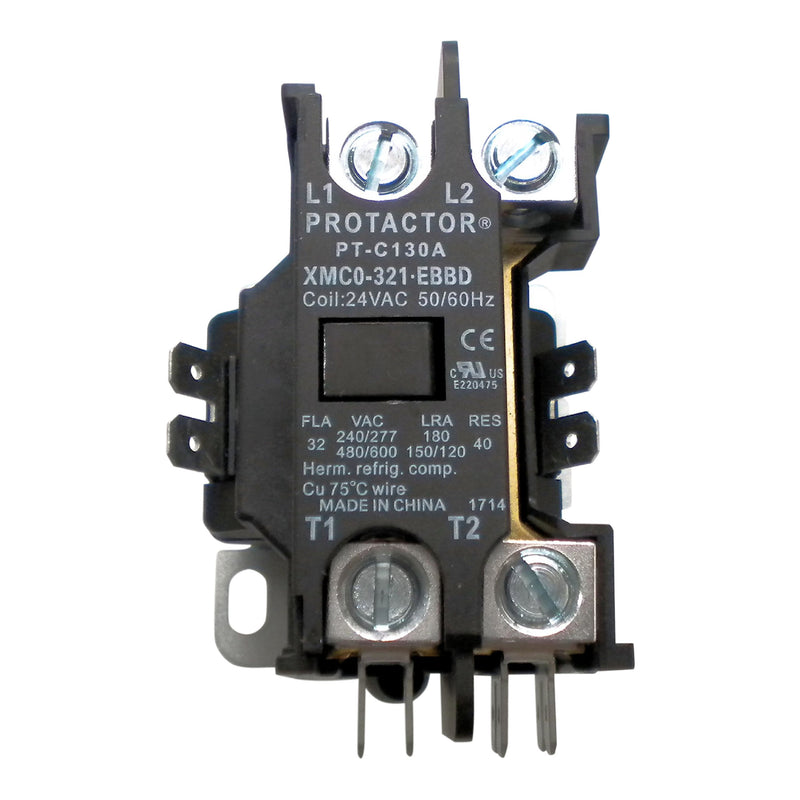 Contactor 1 Pole 32 Amp Protactor Heavy Duty Enclosed Replacement For Carrier Bryant Payne P282-0311