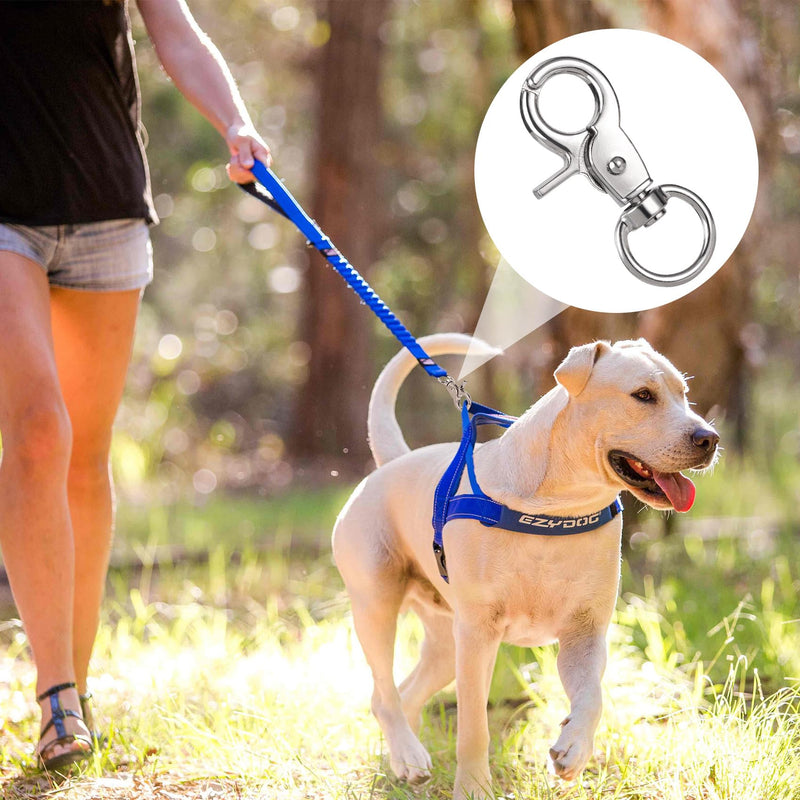 7PCS Trigger Snap Hooks 2.37x0.96'' Heavy Duty Zinc Alloy Swivel Trigger Snaps Metal Lobster Claw Lanyard Clips for Pet Cage Dog Leash Camera Straps Key Chains Flag Pole