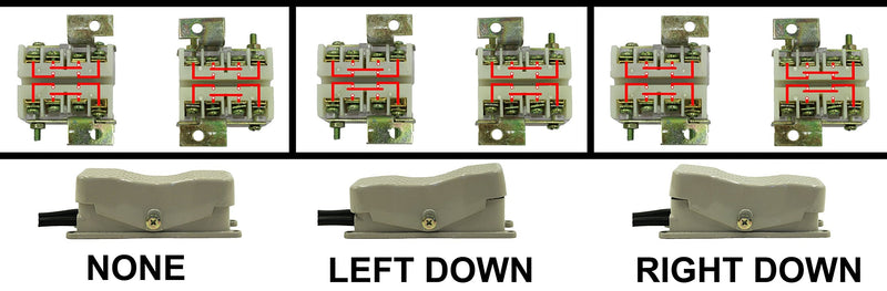 Foot Switch Treadle Foot Switch Two Way "Seesaw" Dual Action Switch