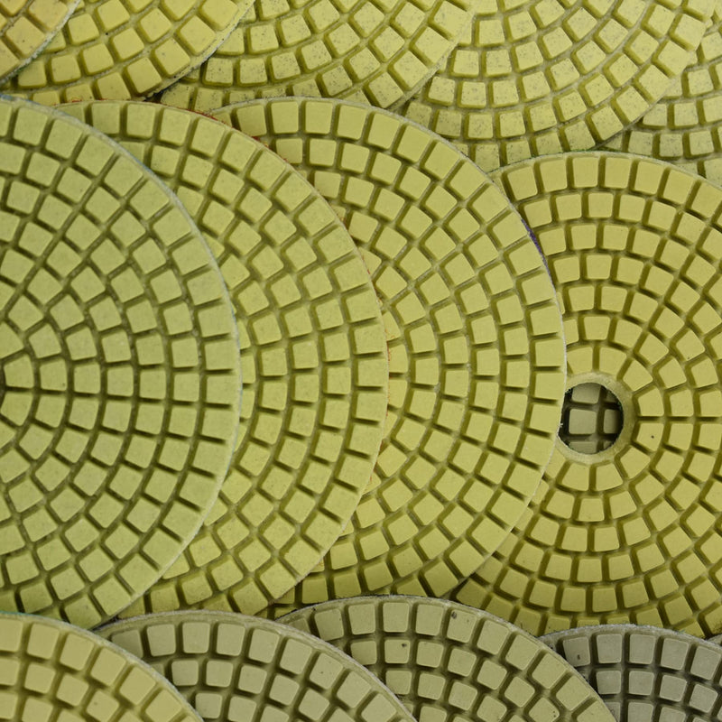 Diamond Polishing Pads Wet Use 4 Inch for Grinding Stone Marble Granite Counter Tile 10 Pieces Set Mixed Grit 30-6000 10 Pack Mixed #30-6000