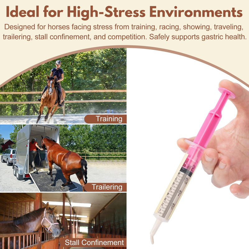 Omeprazole Oral Paste for Horses – Prevent Gastric Ulcers in Horses, Guard Stomach Health for Training, Racing, Showing, Trailering, Traveling, Stall Confinement, and Competition, 9.5 g