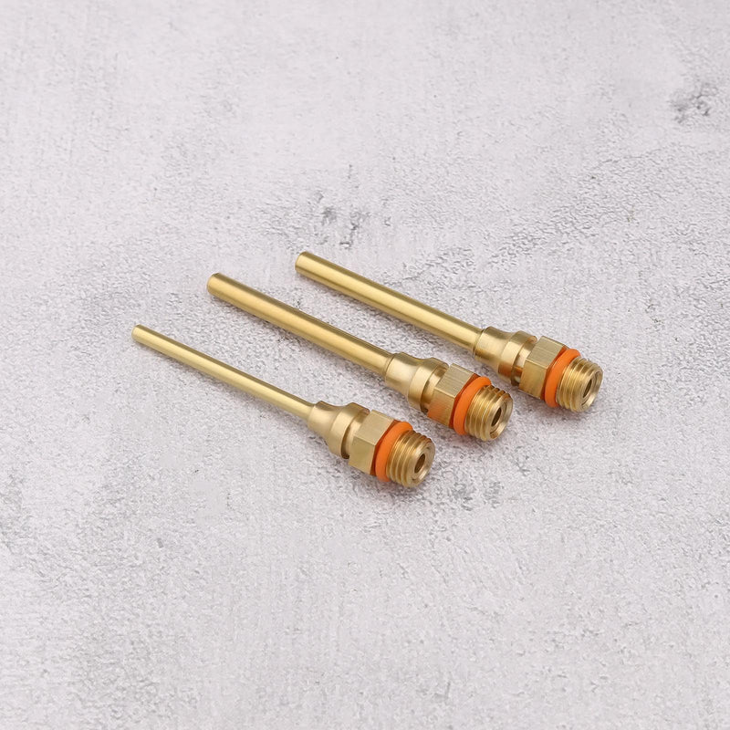 3Pcs Hot Glue Gun Nozzles 3 Size 70 mm Copper Glue Gun Nozzle with Wrench Assortment Kit for Home Repairs DIY Craft Projects Brass