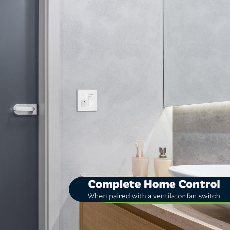 TOPGREENER Motion Sensor Switch, PIR Sensor with Ambient Light Level Detector, Occupancy & Vacancy, No Neutral Wire Required, Ground Wire Required, 5A, 150W LED/CFL, Single Pole, TDOS5-JM, White
