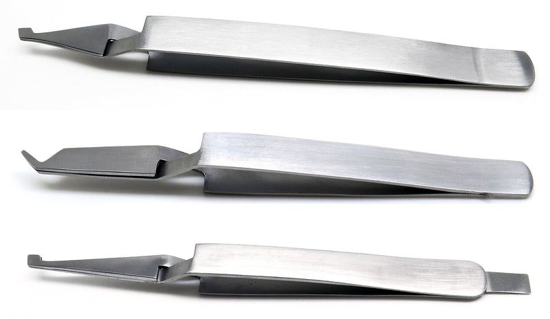 3 Pcs Dental De Bonding Bracket Placement Reverse Action Tweezers Forcep Pliers Orthodontics Instruments