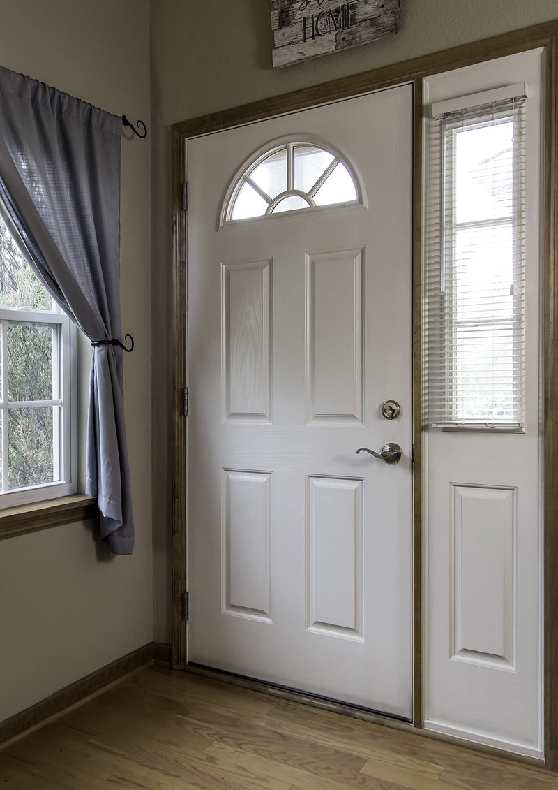 Design House 740423 Single Cylinder 6-Way Universal Deadbolt with Latch Satin Nickel Single Cylinder Universal