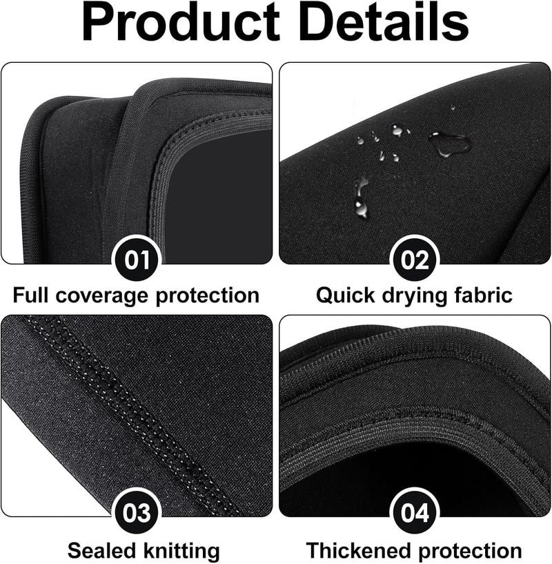 Helix 9 Cover, Compatible with Humminbird Helix 9&Lowrance Eagle Eye 9, Waterproof Fish Finder Cover Black