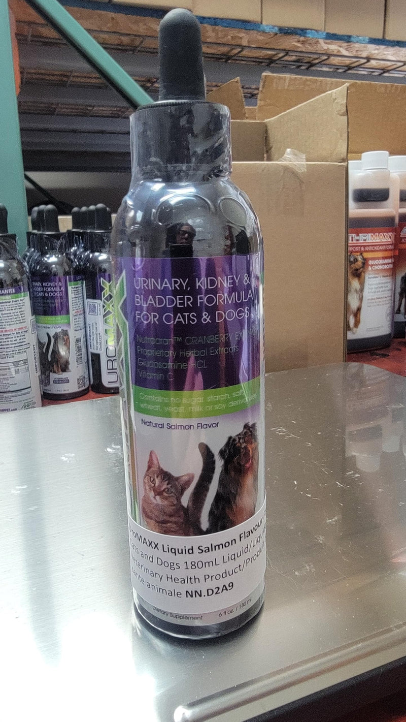 UroMAXX, Cat & Dog Urinary Tract Treatment, Bladder & Kidney Support for Dogs and Cats, Powerful Yet Gentle Pet Care, with Liquid Cranberry & Glucosamine, Salmon Flavor, 6 oz Bottle, 1 Pack