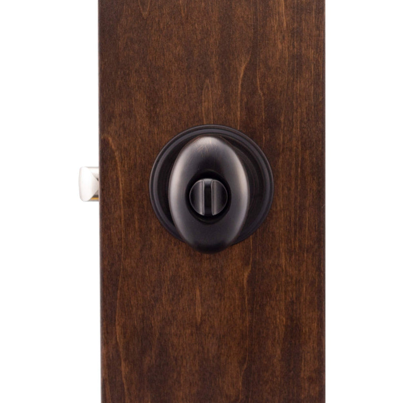 Copper Creek EK2030TB Egg Door Knob, Privacy Function, 1 Pack, in Tuscan Bronze 1 Count (Pack of 1)