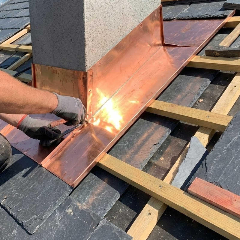 99.9% Pure Copper Sheet Roll, 1m x 100mm x 0.5mm Copper Strip, Metal Foil for Roof Flashing, Electrical Projects, DIY Crafts (1 Roll) 1000 x 100 x 0.5 mm 1