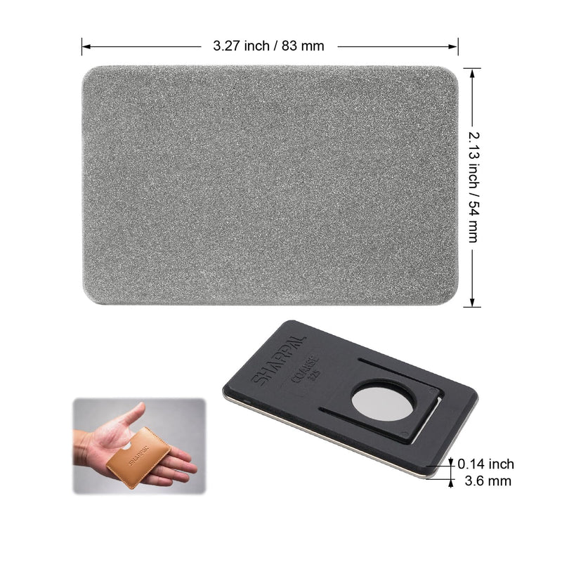 SHARPAL 116N Pocket Diamond Sharpening Card Stone (Coarse 325/Fine 600/Extra Fine1200) Kit Garden Tool File Survival Knife Sharpener 3-Pack: Coarse/Fine/Extra Fine