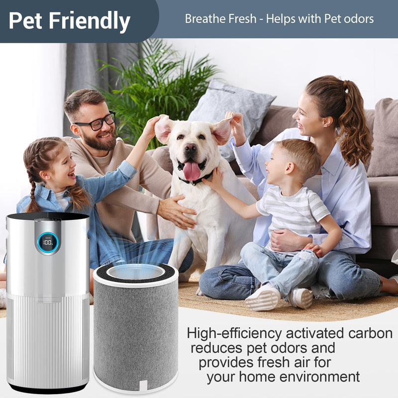 Replacement Filter for Shark Air Purifier MAX HP201, HP202, UA205