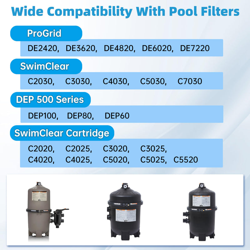 DEX2420MAR2 Manual Air Relief Assembly, 2420MAR2 Air Relief Valve, Compatible with DE and Cartridge Pool Filter, Fits ProGrid DE, SwimClear, SwimClear Cartridge, and DEP Filter Models such as DE4820 Black