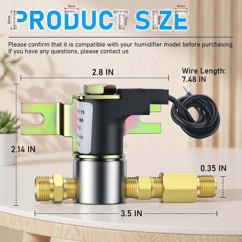 TOMOON 990-53 Humidifier Solenoid Vavle Assembly Fit for GeneralAire