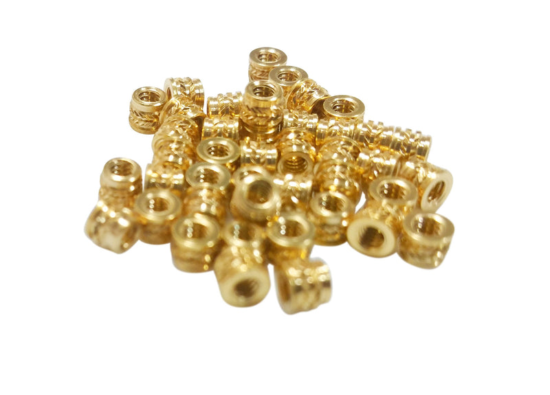 [initeq] #2#2-56 Threaded Heat Set Inserts for 3D Printing (20, Short) 20