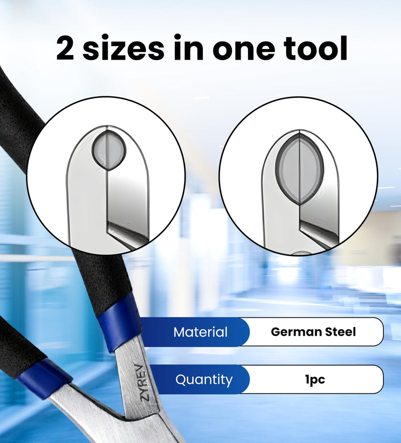 Zyrev Dual Action Vial Decapper Opener Pliers for 8mm and 11mm Medicine Bottles & Lab Vials 8mm+11mm