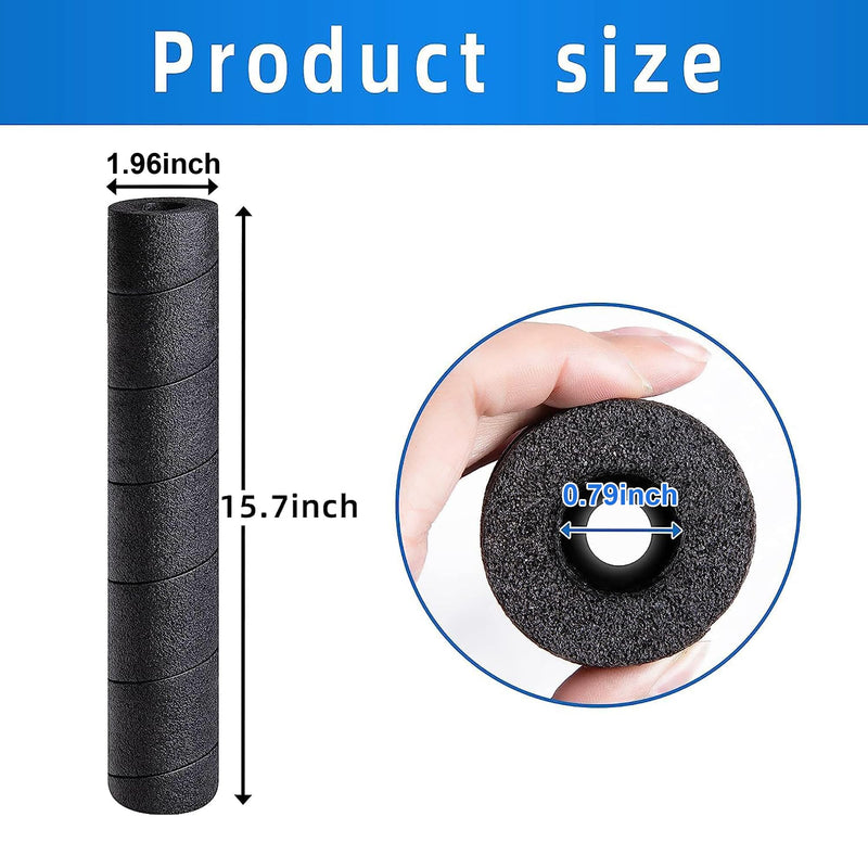 2 Pack Pipe Insulation Foam Tube, 15.7 Inches Black Pool Noodles Foam, Multi-Purpose Snake Pipe Wrap Protection for Outdoor Indoor Swimming Pool Handle and Winter Water Pipes 2 PCS