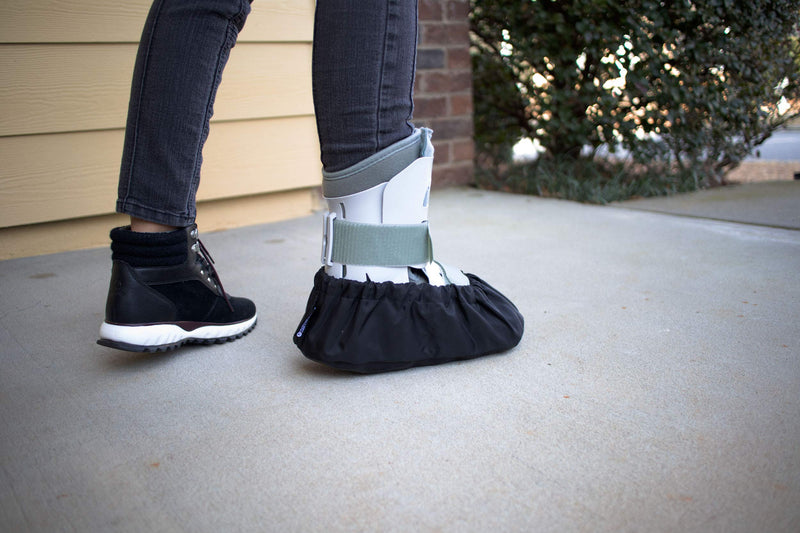 1 Fracture Walking Boot Cover - Black, Large Large fits Medium Walking Boot