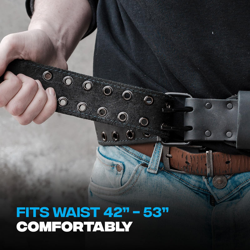 OX Tools 3-Inch Kevlar Reinforced XX-Large Leather Tool Belt - Water Resistant Leather & Nylon Construction Tool Belt with UV Protection Tool Pouch Utility Belt 42"-53" - XX-Large, OX-U268703
