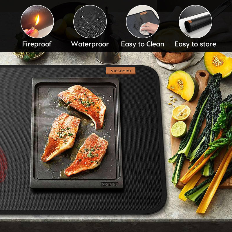 Fireproof Stove Cover, Heat Resistant Stove Top Covers for Electric Stove, 30x21 Inch Glass Stove Top Cover Oven, Waterproof Cooktop Cover, Electric Stove Top Cover Mat, Glass Stove Top Protector 30" x 21"