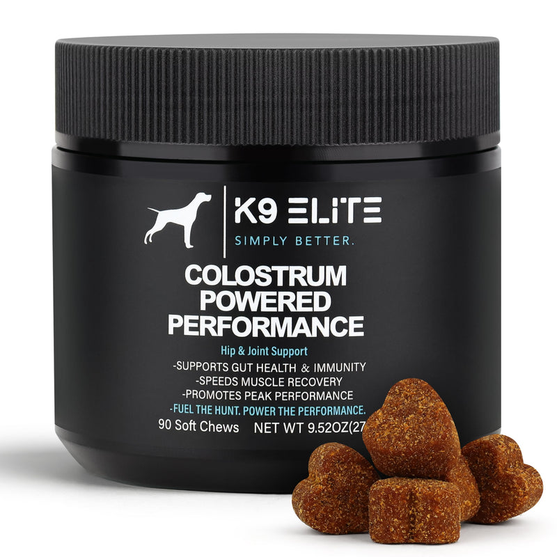 Dog Allergy Relief Chews for Itching Skin – Anti Itch, Gut Health & Immune Support with Colostrum & Omega 3 – Skin & Coat Supplement for Dogs 90 Count