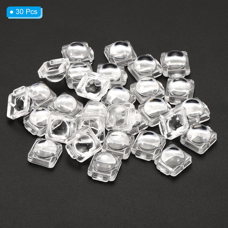 PATIKIL LED Convex Lens, 30 Pack 60 Degree Beam Angle Acrylic LED Optical Convex Condenser Lens for 5050 LED Strip Lamp Beads