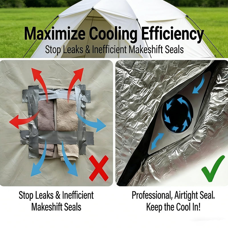 For Ecoflow Wave 2&3 Tent Adapter-Air Conditioning Hose Adapter