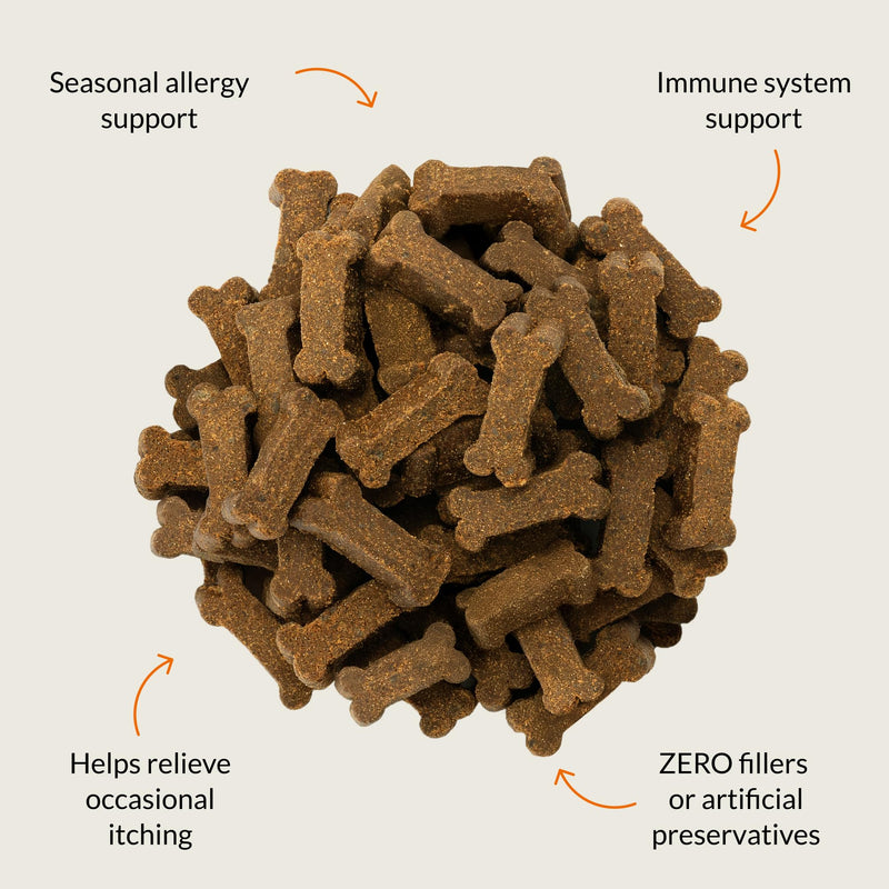 Ultimate Pet Nutrition Allergy Renew Vet-Developed Soft Chew Allergy & Immune Support for Dogs, Helps with Itching, Skin & Coat Health, 60 Count