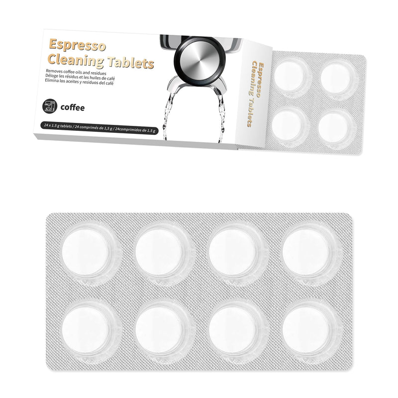 BEC 250 Espresso Machine Cleaning Tablets 24 Count, Coffee Maker Cleaner, Compatible with BEC 250 Espresso Machine, Coffee Oil & Residue Remover