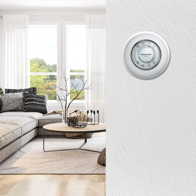 Honeywell Home CT87K1004 The Round Heat Only Manual Thermostat Thermostat Round
