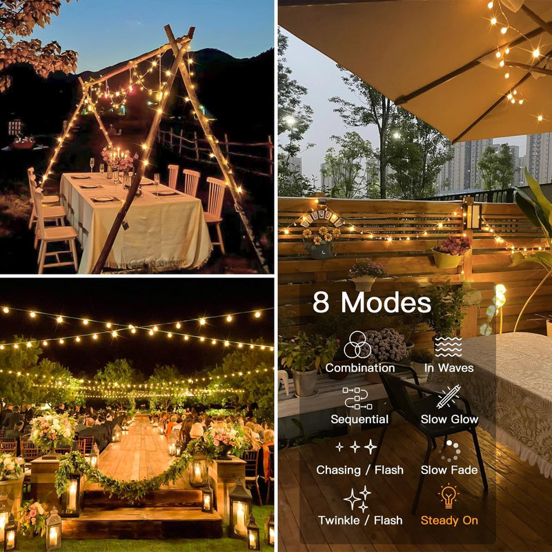 suddus String Lights for Bedroom, 33ft 100 Led Connectable Globe String Lights Indoor, Hanging Fairy Lights Plug in with Remote for Kids Room Dorm Classroom Outdoor Christmas Tree Decor, Warm White 100 LED CONNECTABLE - PLUG