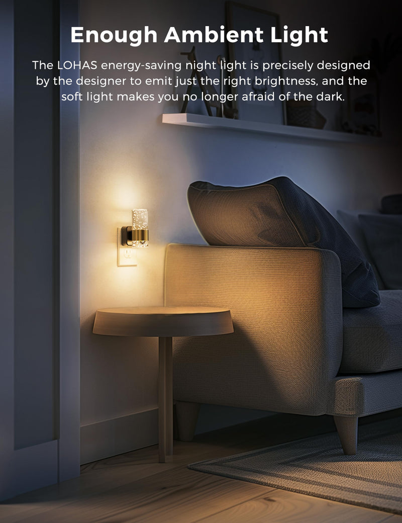 Night Lights Plug into Wall, Soft Light LED Night Light with Adjustable Brightness, Plug in Night Light with Auto Light Sensor, Wall Sconce-Style Design Night Light for Bathroom,Hallway, 2 Pack Soft White